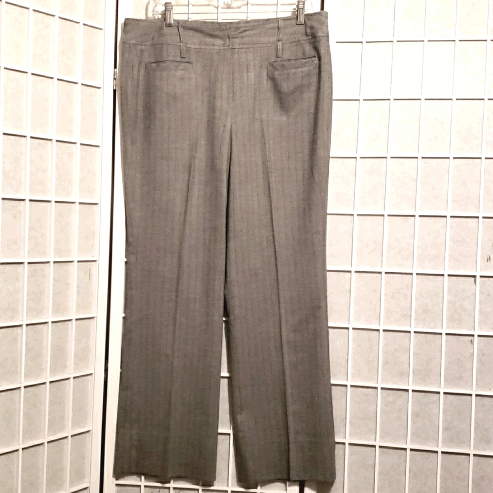 Larry Levine Pinstripe, Herrinbone Pants Sz 12